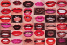 Gif animé bouches diverses